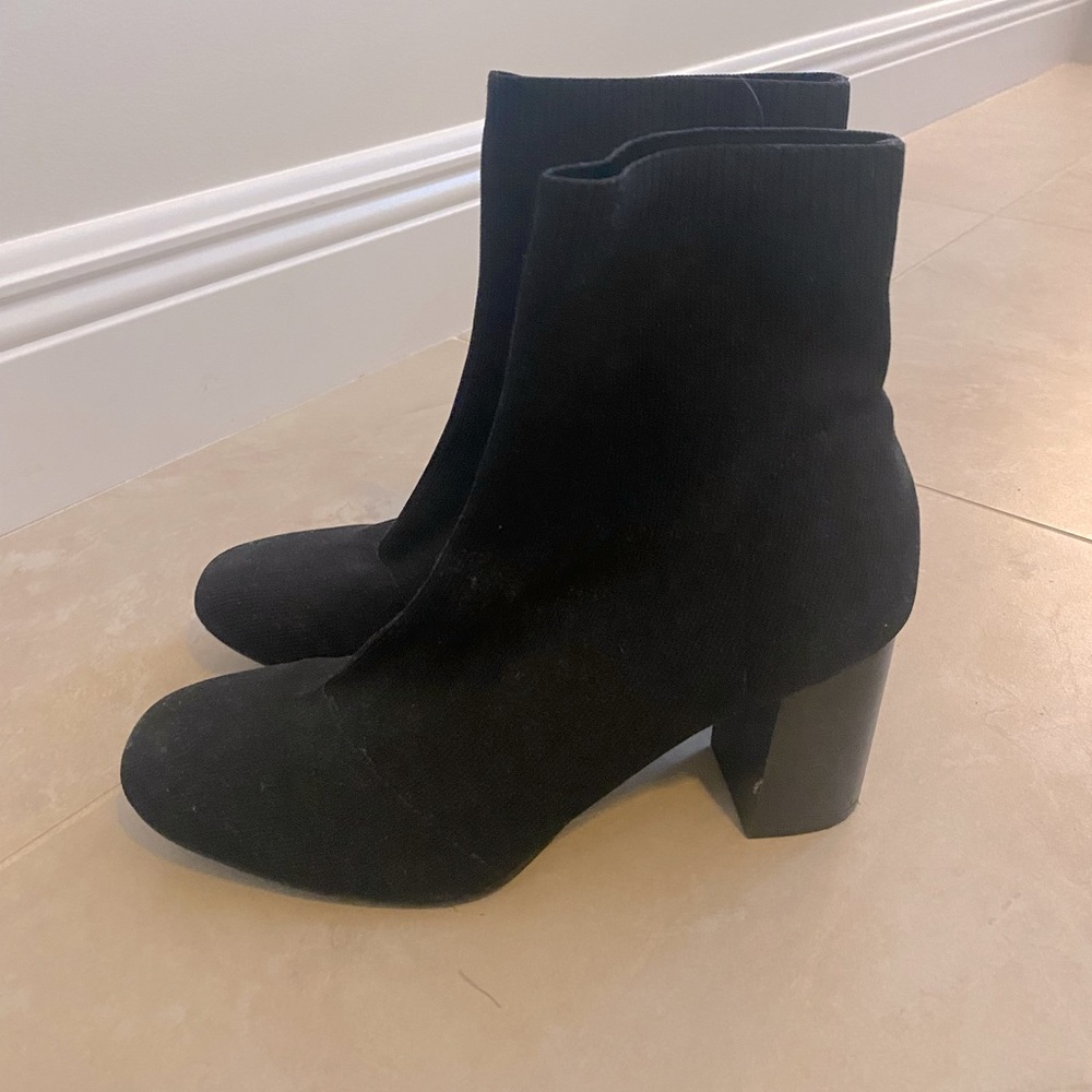 Ankle high black boots